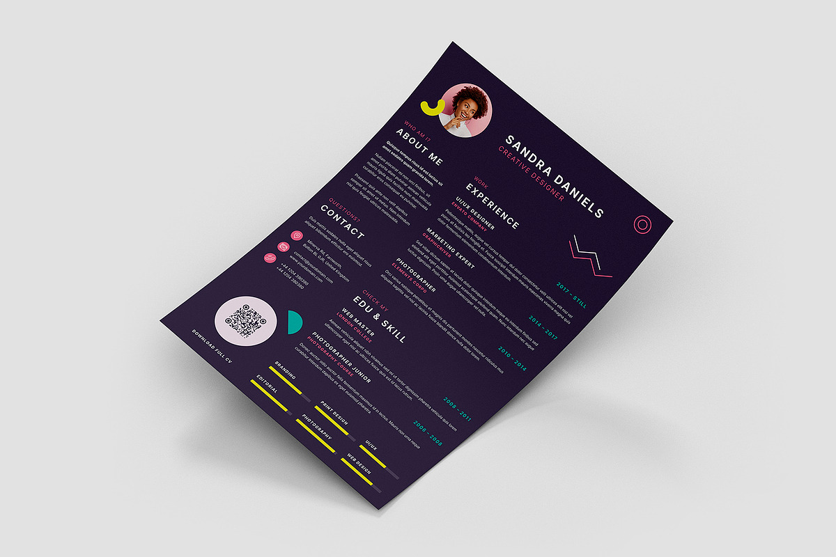 The Resume Flyer Canva Template, a Resume Template by artbart (Photo 6 of 10)