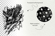 Patriotic Eagle Flag Graphics, a Seasonal Illustration by DENIDigitalArtSudio (Thumbnail 8 of 9)