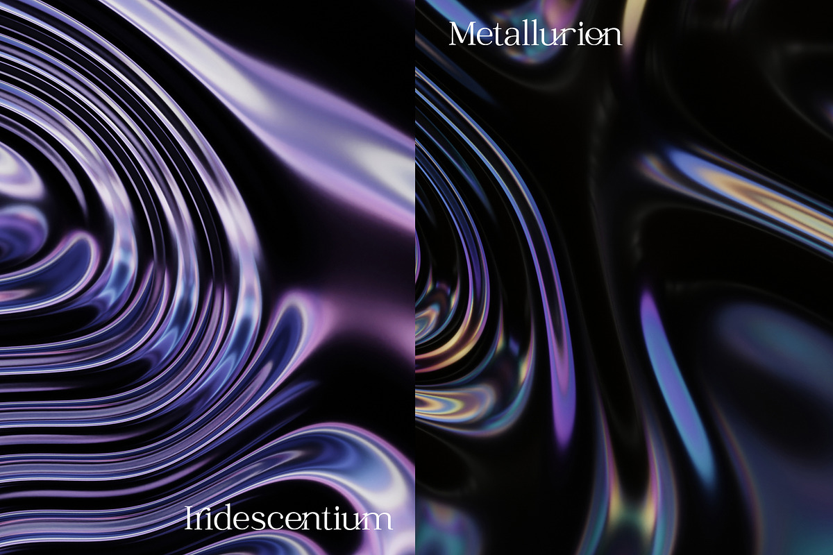 Dark Metallic Iridescent Animation, a Graphic by LarysaZabrotskaya (Photo 7 of 9)