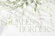 Light green, Greenery watercolor, a Texture Illustration by ollalya (Thumbnail 6 of 17)