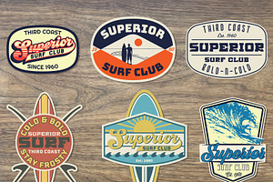 Surf Badge Set