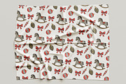 Christmas Rocking Horse, a Seasonal Illustration by Elatedowl (Thumbnail 6 of 12)