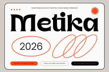Metika Display Bold Serif