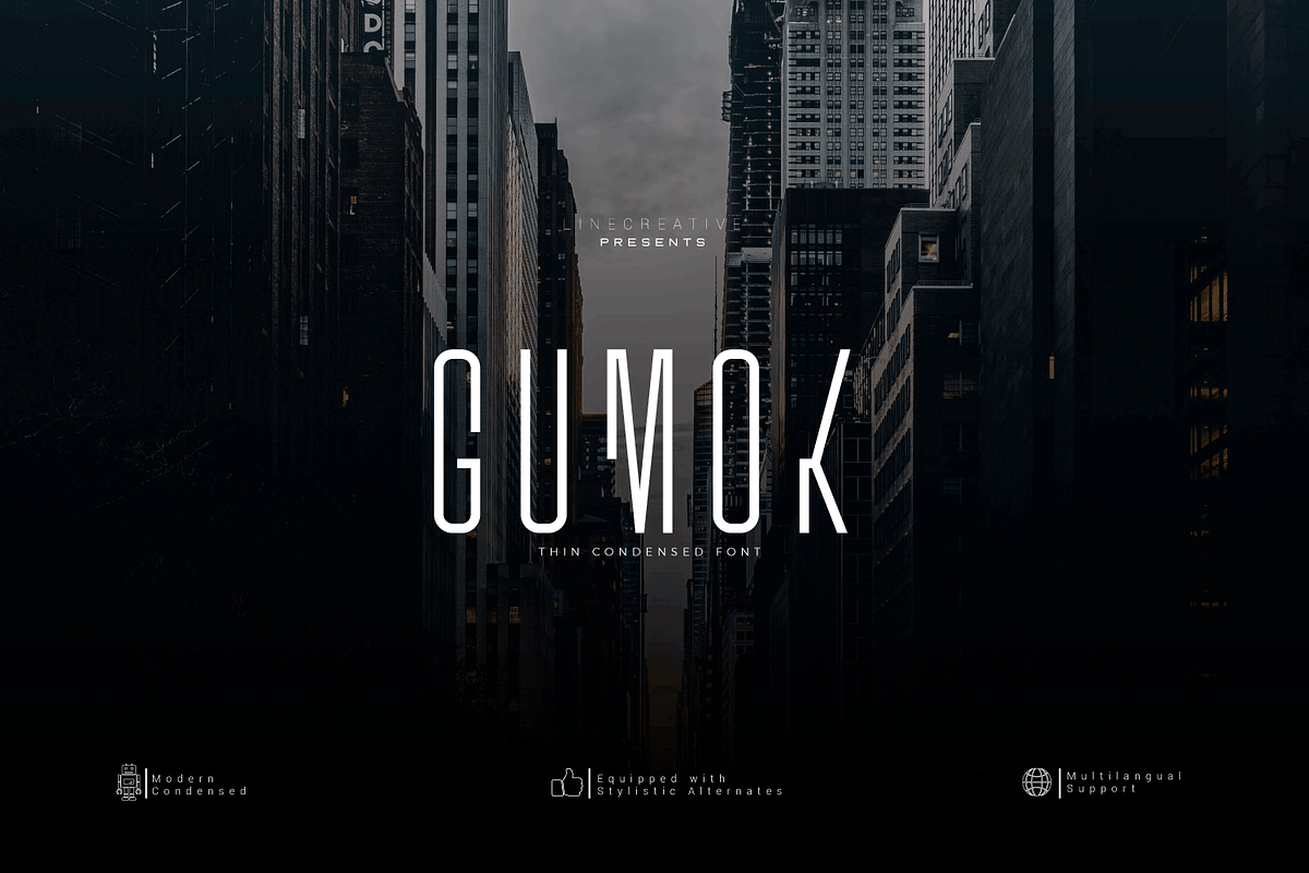 Gumok, a Sans Serif Font by Linecreative (Photo 1 of 8)