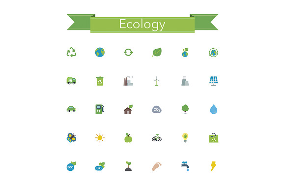 Ecology Flat Icons