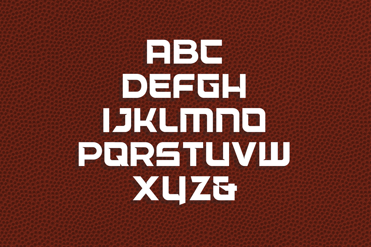 Notched | Sports-Inspired Font, a Font by WhatAboutChris (Photo 3 of 6)