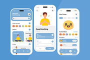 Hening - Mental Wellness Mobile App, an App Template by productype1 (Thumbnail 3 of 5)