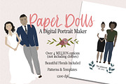 PAPER DOLLS, Digital Portrait Maker, an Illustration by Si Design Loft (Thumbnail 1 of 7)