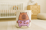 Capybara Sleep Clipart Set, an Animal Illustration by Palau (Thumbnail 3 of 10)