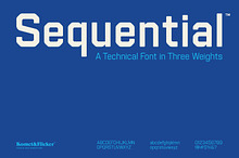 Sequential - A Technical Font