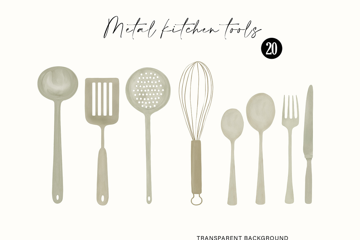 Country Kitchenware Watercolor Set, a Decorative Illustration by Sunshine Art (Photo 11 of 16)