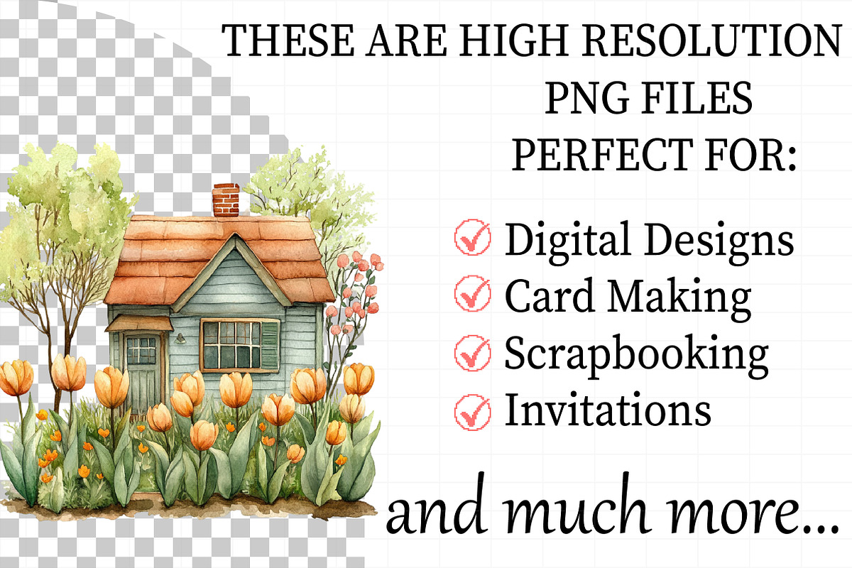 Watercolor Gardening House Clipart, an Illustration by Daily.Designs (Photo 2 of 8)