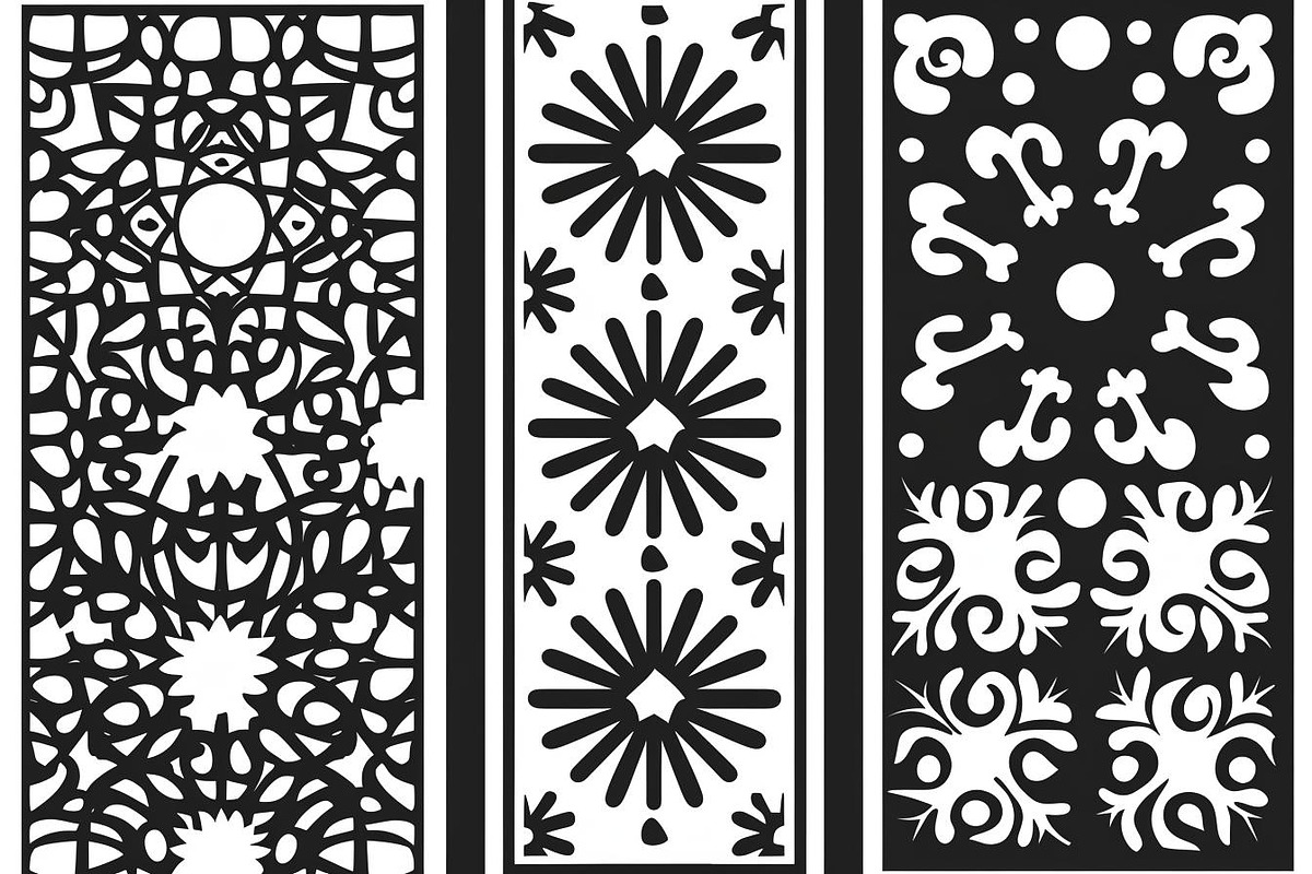 Elegant Floral Laser Cut Panel Bund, a Graphic by Creativeshirt (Photo 5 of 10)