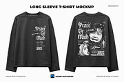 Long Sleeve T-shirt Mockup, a Shirt Mockup by Irhasalfahad (Thumbnail 1 of 3)