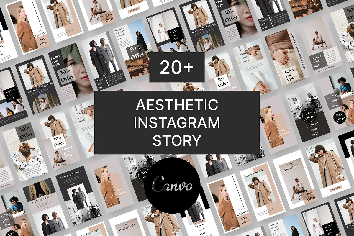 Aesthetic Instagram Story Canva, a Social Media Template by Pixel Blend (Photo 1 of 5)