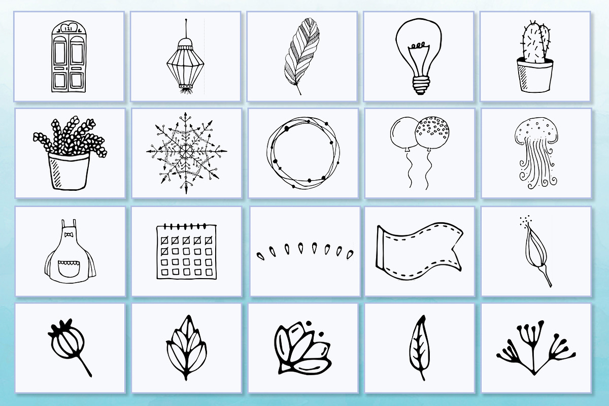 Hand drawn Elements Vector and PNG, an Illustration by Suzy-Lou (Photo 3 of 7)