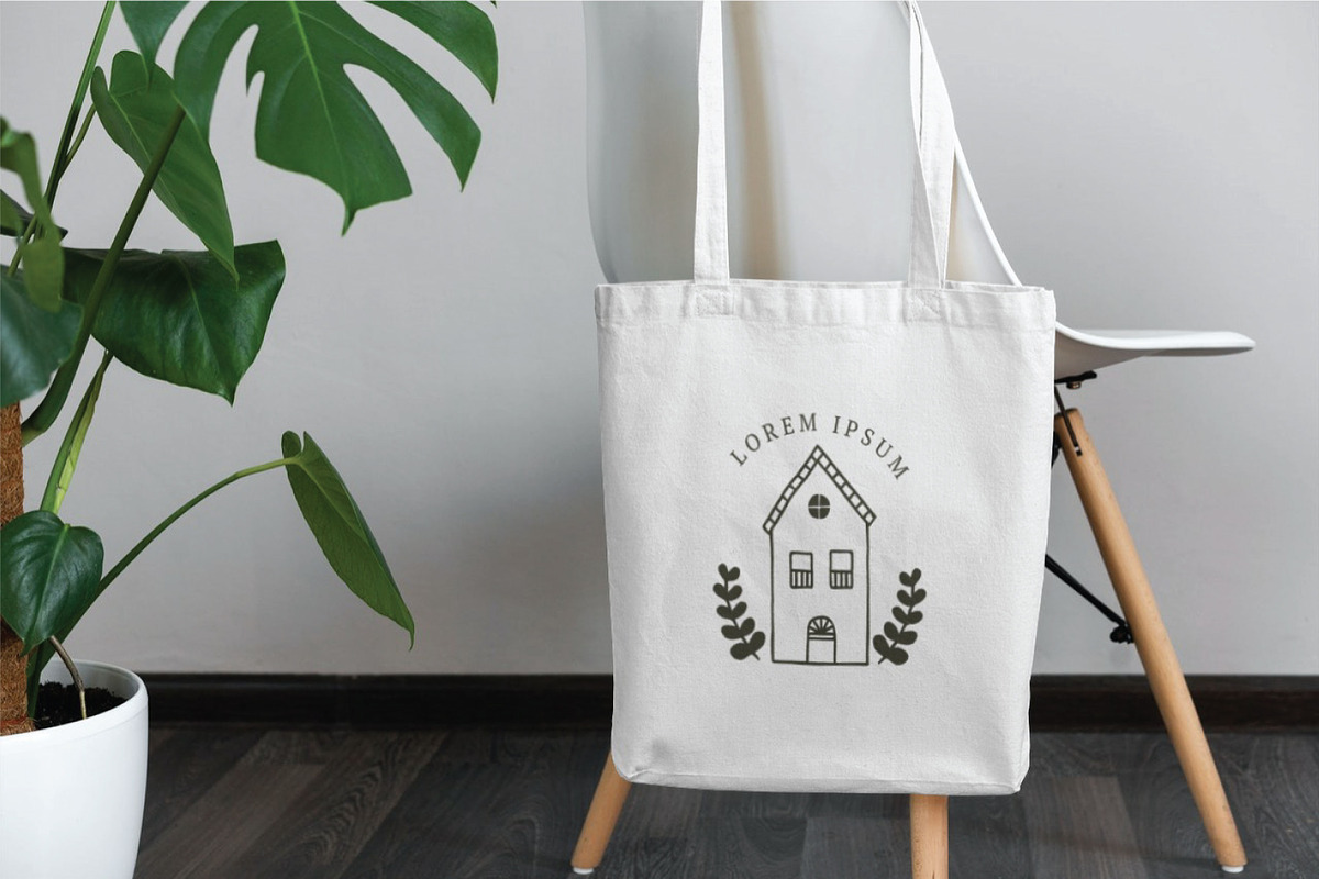 House minimal logo design template, a Branding & Logo Template by Piixypeach (Photo 7 of 7)