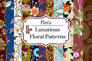Seamless Luxurious Floral Patterns, a Pattern Graphic by ThePhoton (Thumbnail 1 of 19)