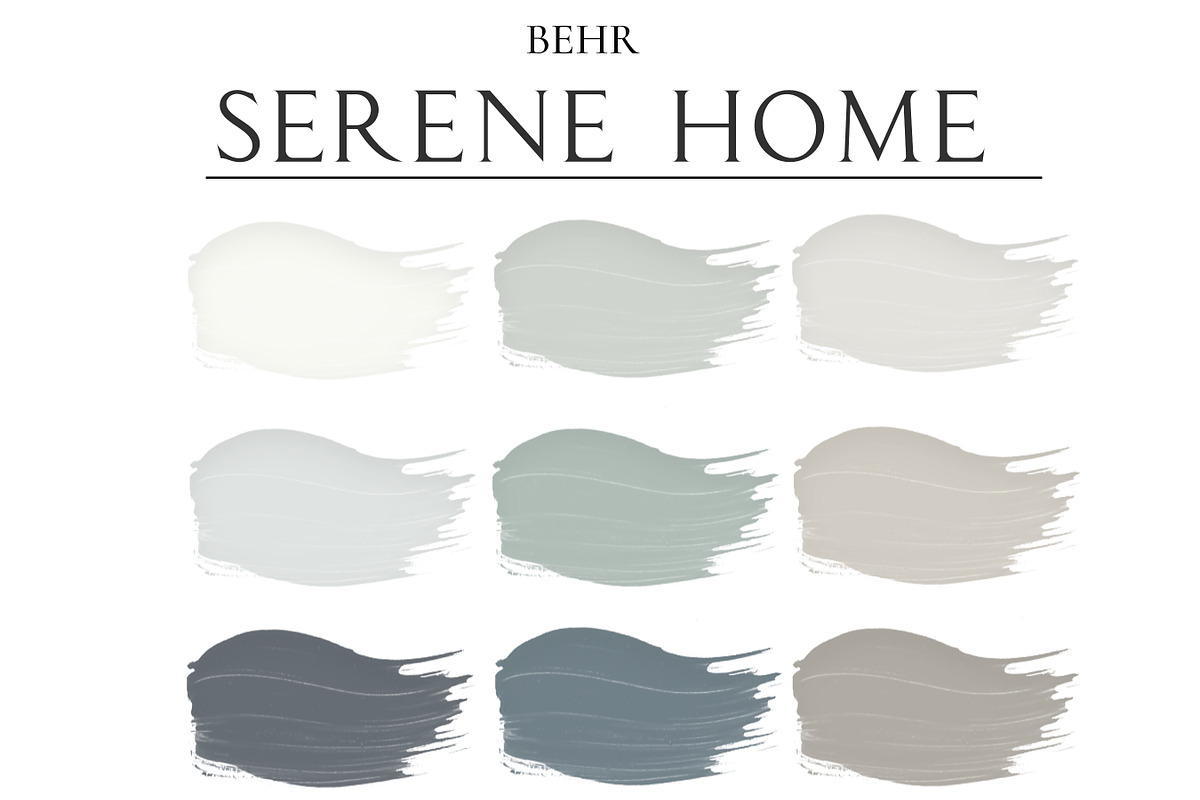 Behr Serene Home Paint Palette, a Presentation Template by CONCEPT COLORS (Photo 2 of 9)