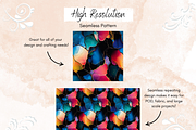 Black Ink Rainbow Seamless Print, a Pattern Graphic by Paper & Pattern Studio (Thumbnail 3 of 9)