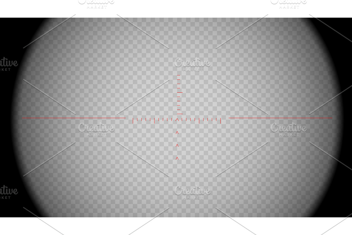 Scope and red scale overlay view, a Texture Illustration by SkyVectors