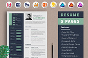 Resume with Cover Letter & Portfolio, a Resume Template by Alice_s (Thumbnail 1 of 6)