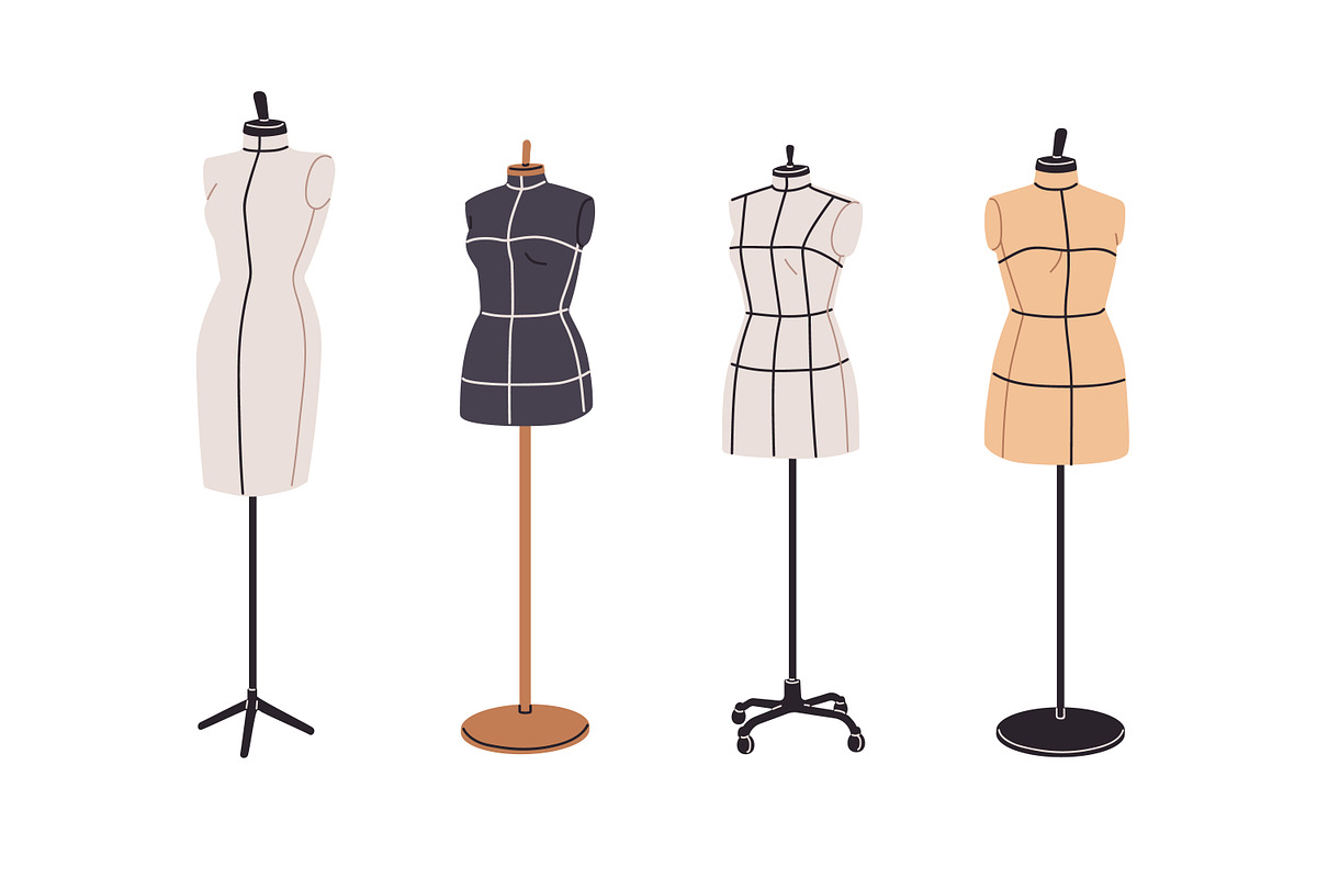 Mannequins, tailor's dummies set, an Object Illustration by Good Studio (Photo 7 of 7)