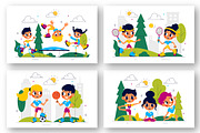10 Happy Kids Exercise Illustration, a Person Illustration by denayunebgt (Thumbnail 3 of 4)