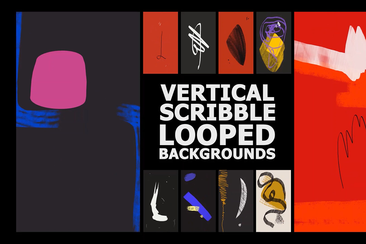 Scribble Backgrounds DaVinci Resolve, a Templates & Theme by FlashFXbox (Photo 1 of 2)