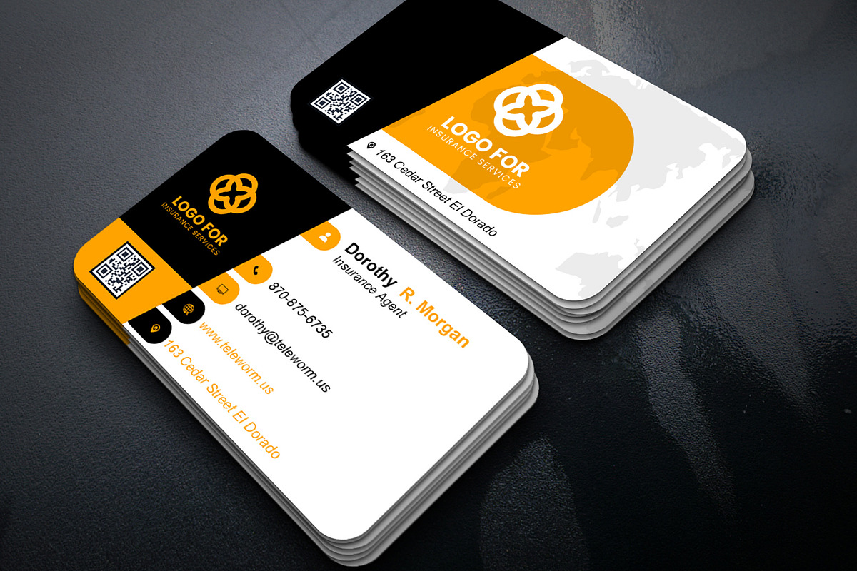 Team Member Business Card PSD