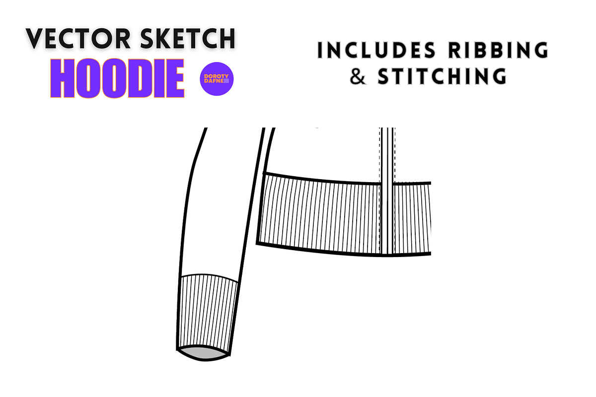 Fitted Hoodie, an Apparel Mockup by Doroty Dafne Designs (Photo 4 of 7)