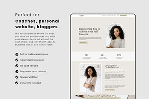 Coaching WordPress Theme Kayla