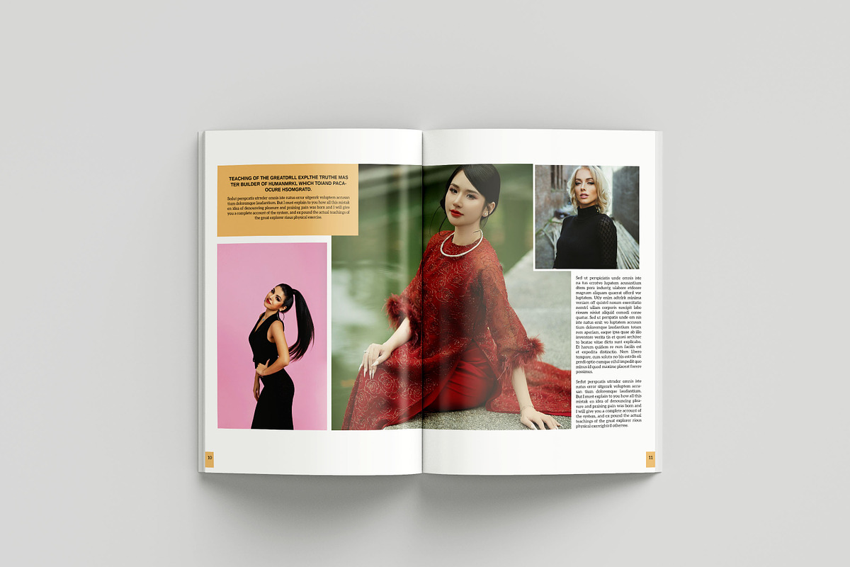 Fashion Lookbook Template, a Magazine Template by retrographix (Photo 11 of 14)