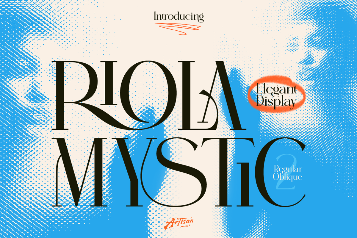 Riola Mystic - Elegant Display Font, a Sans Serif Font by Artisan Themes (Photo 1 of 11)