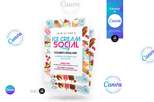 Ice Cream Social Flyer
