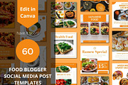Food Blogger Social Media Post, a Social Media Template by BoontenStudio (Thumbnail 1 of 7)