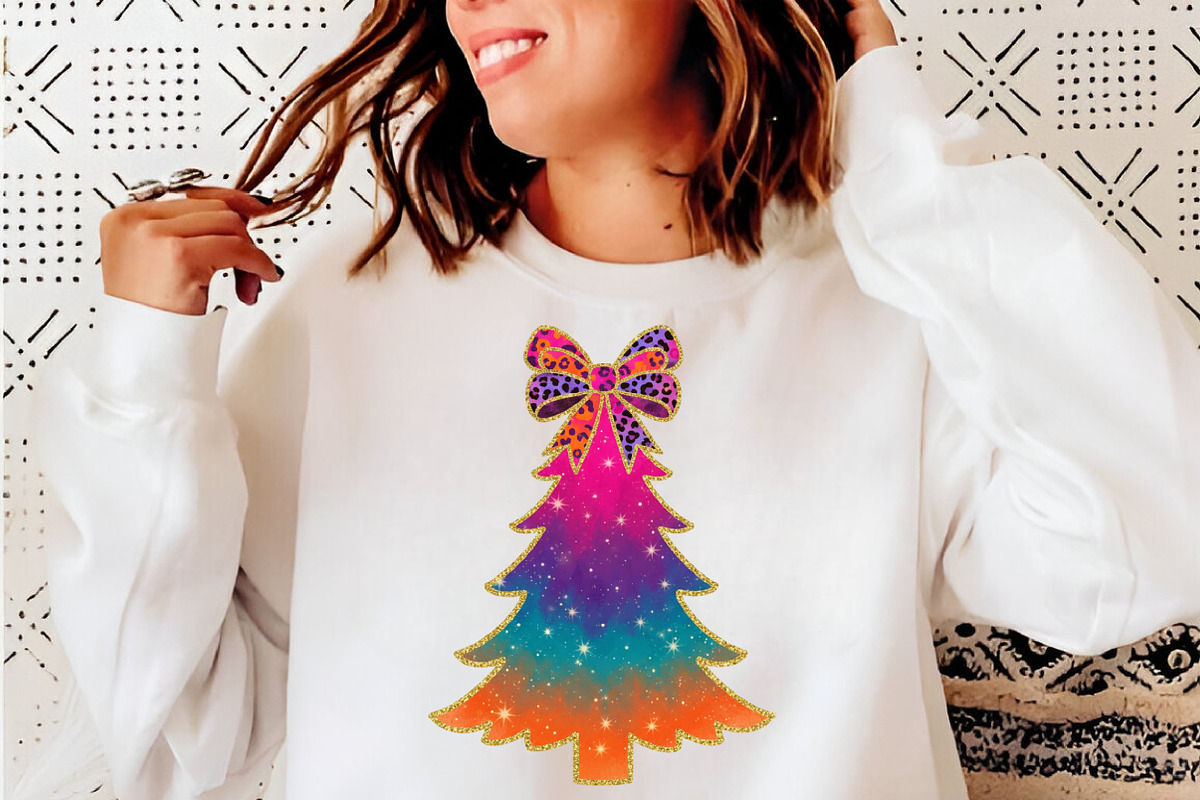 Glitter Brushstroke Christmas Tree, an Illustration by SinaCreation (Photo 5 of 7)