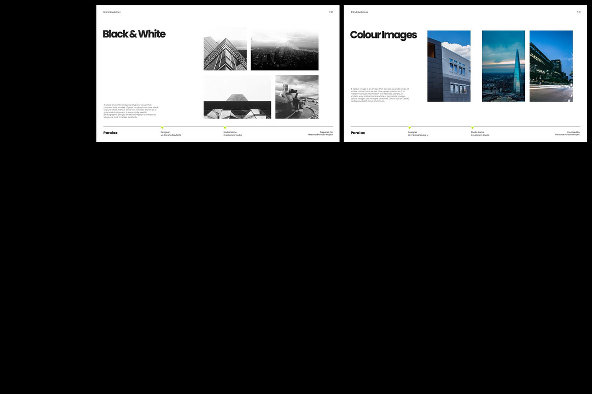 Paralax - Brand Guideline KEY, a Presentation Template by Creatorism (Photo 11 of 14)