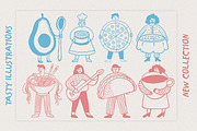 YUMMY FOOD BUNDLE Vol.1: Hand-Drawn, a Food Illustration by MaxArt Foundry (Thumbnail 5 of 9)