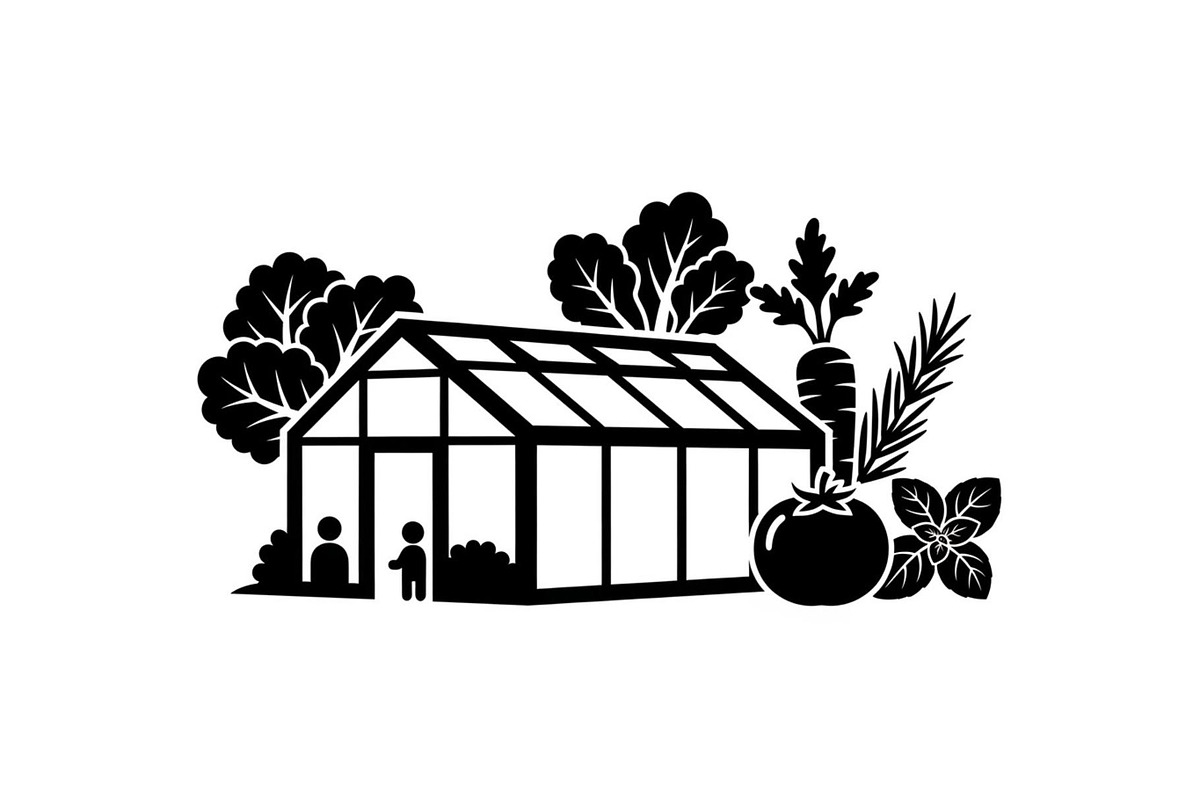 Greenhouse Growth Silhouettes, an Illustration by hafijul (Photo 14 of 14)