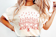 Singing Cat Choir PNG, Whimsical, an Illustration by SharpMarketplace (Thumbnail 2 of 9)