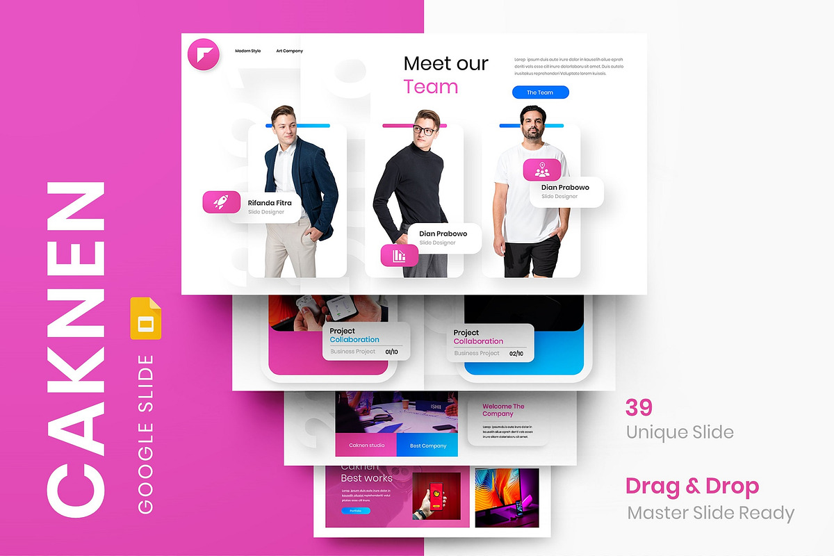 Caknen - Business Google Slide Templ, a Presentation Template by Dens Creative Studio (Photo 1 of 6)
