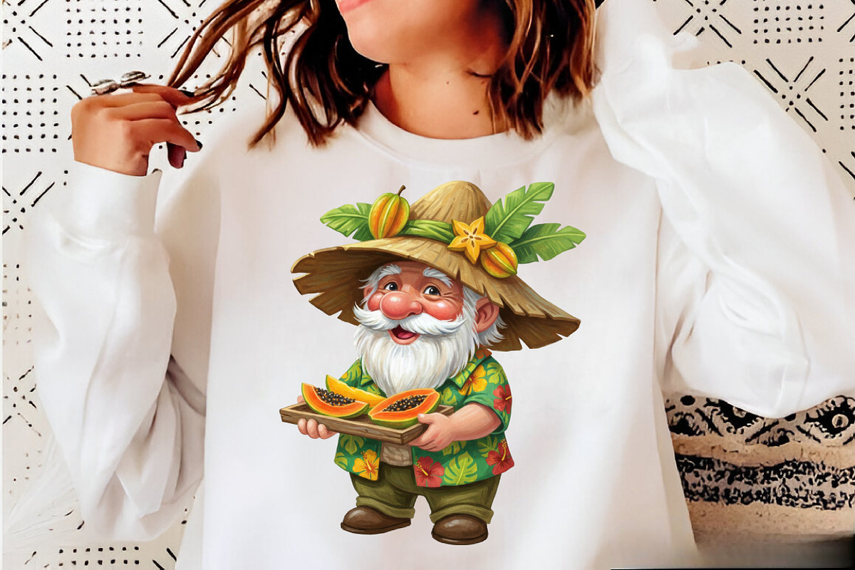Whimsical Summer Gnome Clipart Bundl, an Illustration by SVGArt (Photo 3 of 9)