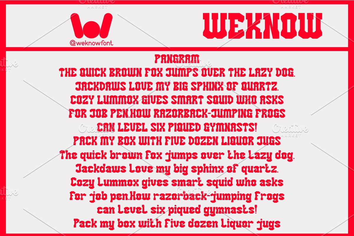 Unlock Humanity font, a Font by weknow (Photo 6 of 8)