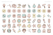 158 freehand pastel icons, an Outline Icon by Pinkbrush (Thumbnail 3 of 6)