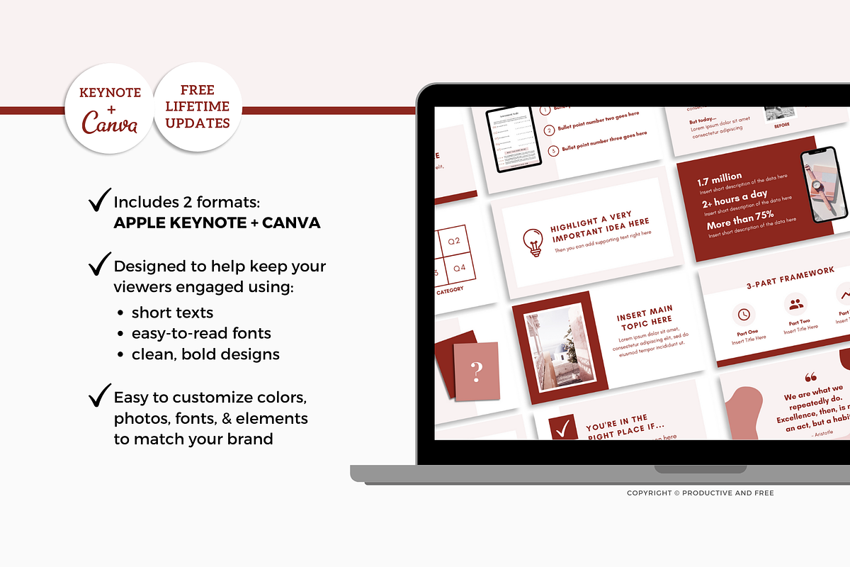Webinar & Course Slide Deck Template, a Presentation Template by ProductiveandFree (Photo 3 of 12)