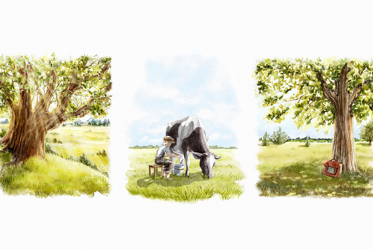 Watercolor postcards, a Food Illustration by Mimomy (Photo 5 of 11)