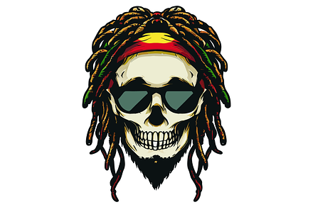 Skull Rasta Man