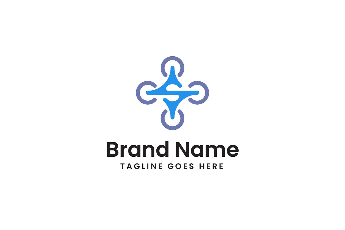 Letter S with Drone Logo, a Branding & Logo Template by Evloxx Studio (Photo 1 of 3)