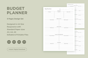 Budget Planner Pages Set V-08